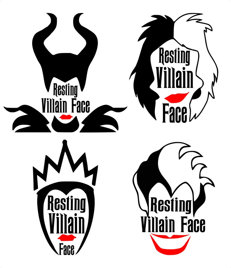 Free 226 Silhouette Disney Villains Svg SVG PNG EPS DXF File