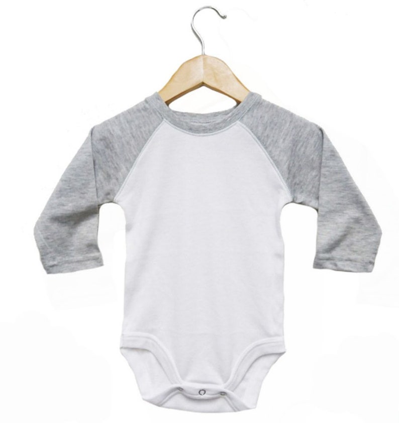 65/35 % Polyester/Cotton Blank Infant Baby Raglan Long Sleeve | Etsy