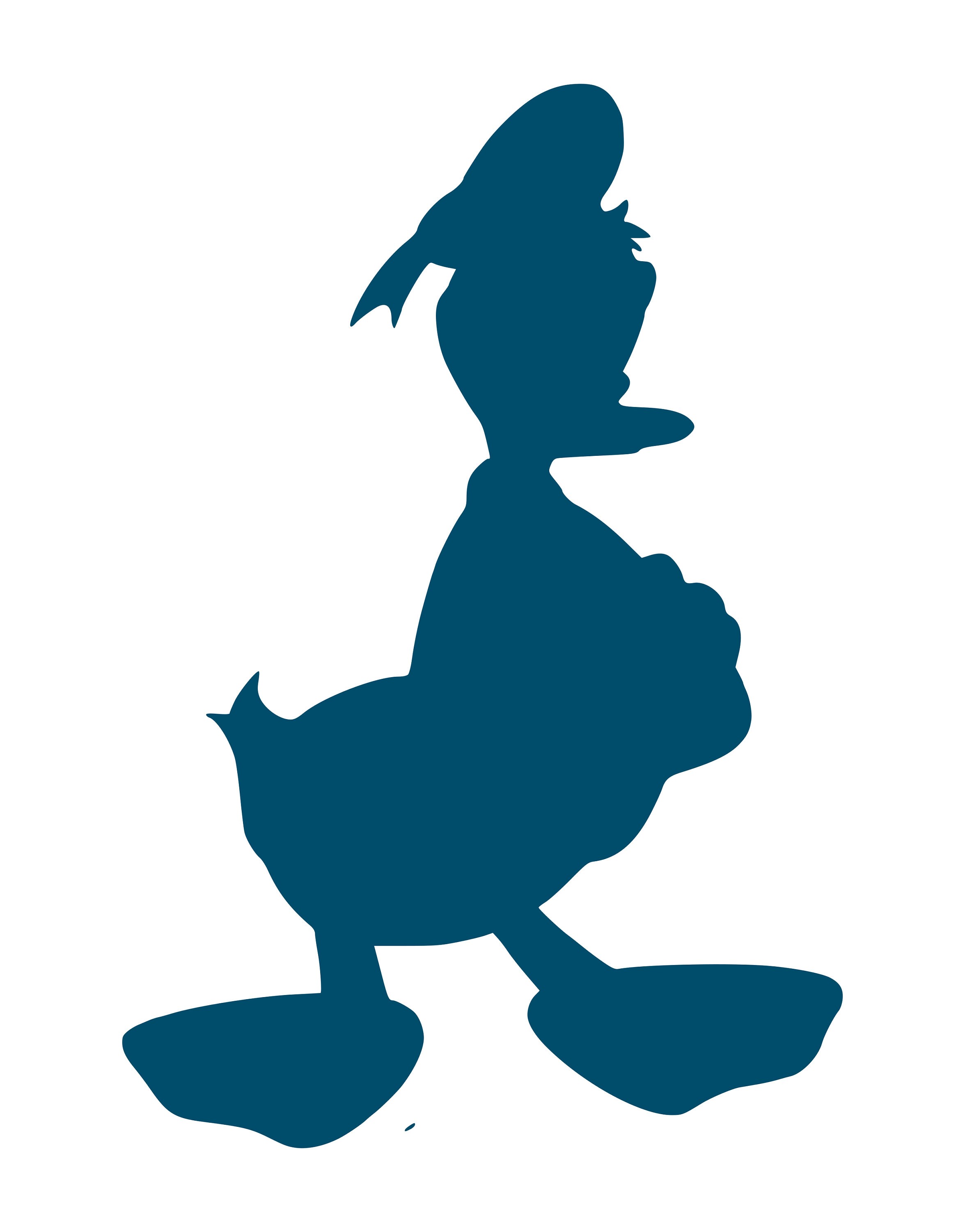 Disney Donald Duck Silhouette Iron-On Transfer Image Graphics | Etsy