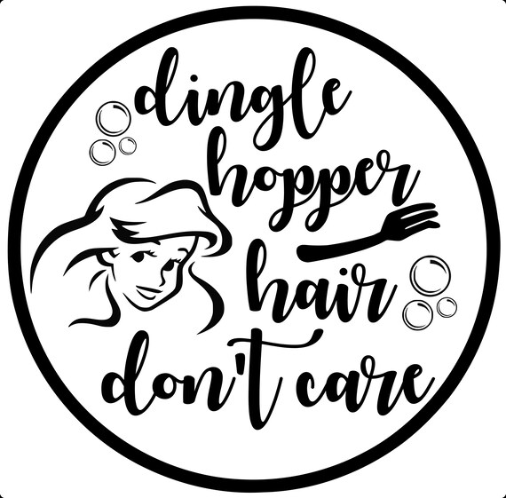 Dingle Hopper Hair Don T Care Ariel Little Mermaid Disney Etsy