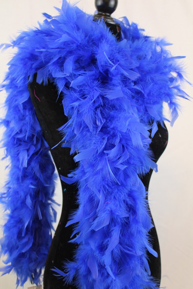 Royal Blue 100 Gram Chandelle Feather Boa 2 Yard Longgreat Etsy
