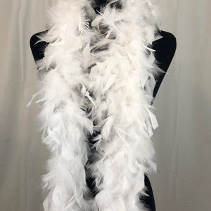  2 Meter Feather Boas Gold Silver with Wire White Feather Scarf  for Crafts Wedding Party Dresses Skirt Decorative Shawl-11g White,2 Meter :  Arts, Crafts & Sewing