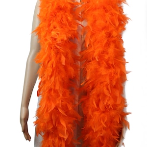 Orange 150 Gramm Kronleuchter Feder Boa, 2 Meter lang-toll für Party, Hochzeit, Kostüm