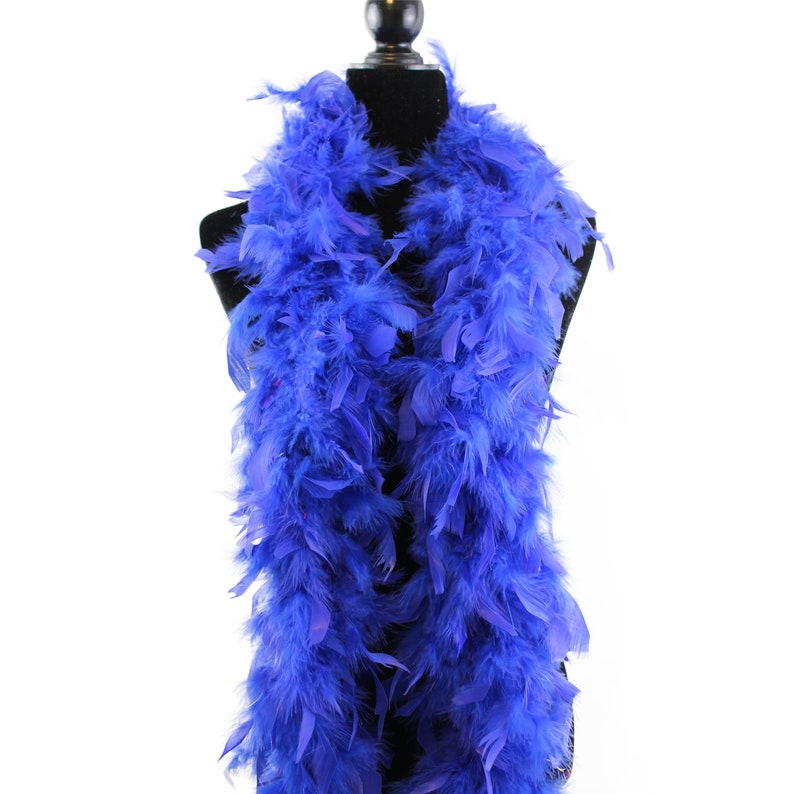 Royal Blue Color 60 Gram 2 Yards Long Chandelle Feather Boa - Etsy