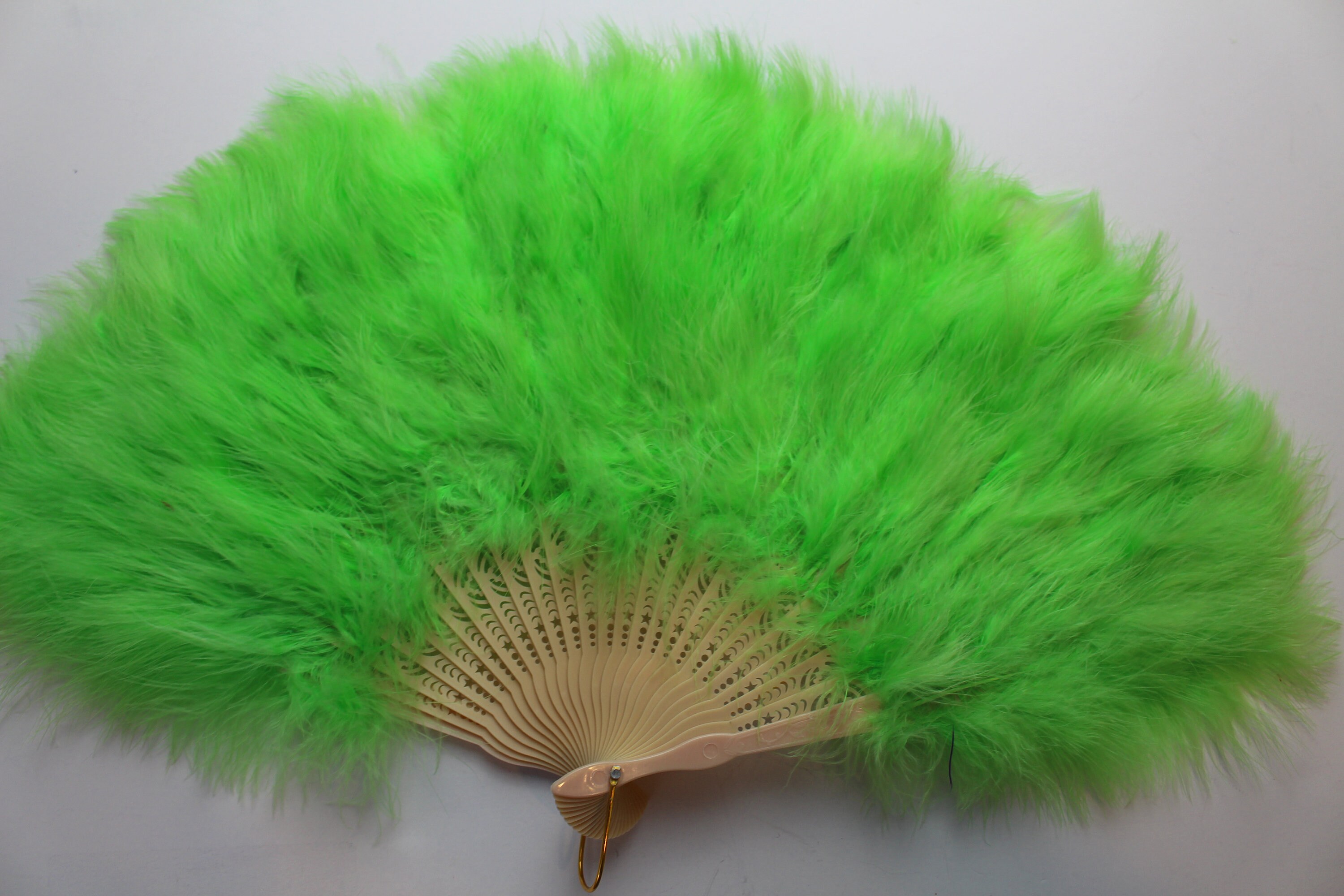 Lime Green Feather Fan Feather Boa Ostrich HeaddressGreat Etsy