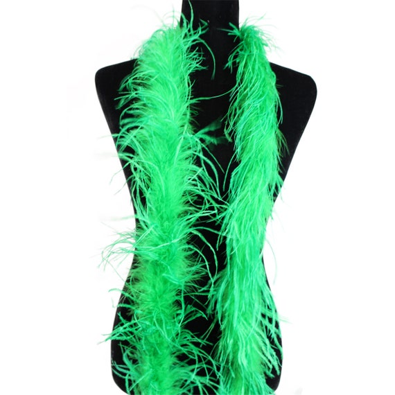 Thick Green 5-Ft Turkey Feather Boa!