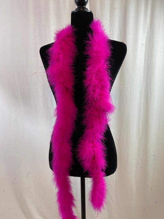 60 Gram Chandelle Feather Boa, Pink Orient 2 Yards for Party