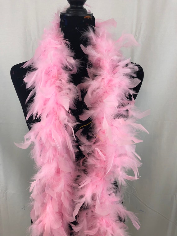 Baby Pink 40 Gram Chandelle Feather Boa, 2 Yard Long-great for