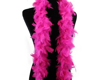 Hot Pink Color 25 Gram, 4 Feet  Long kids Chandelle Feather Boa, Great for Party, Wedding, Halloween Costume, Christmas Tree, Decoration