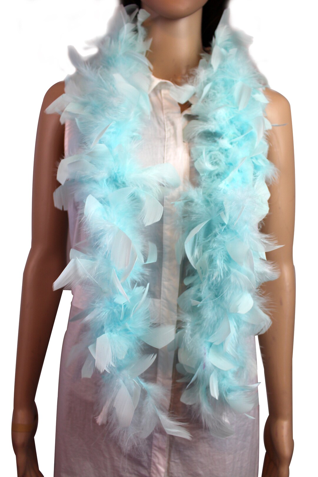 Womens Feather Boa Royal Blue Costume Accessories Female Halloween