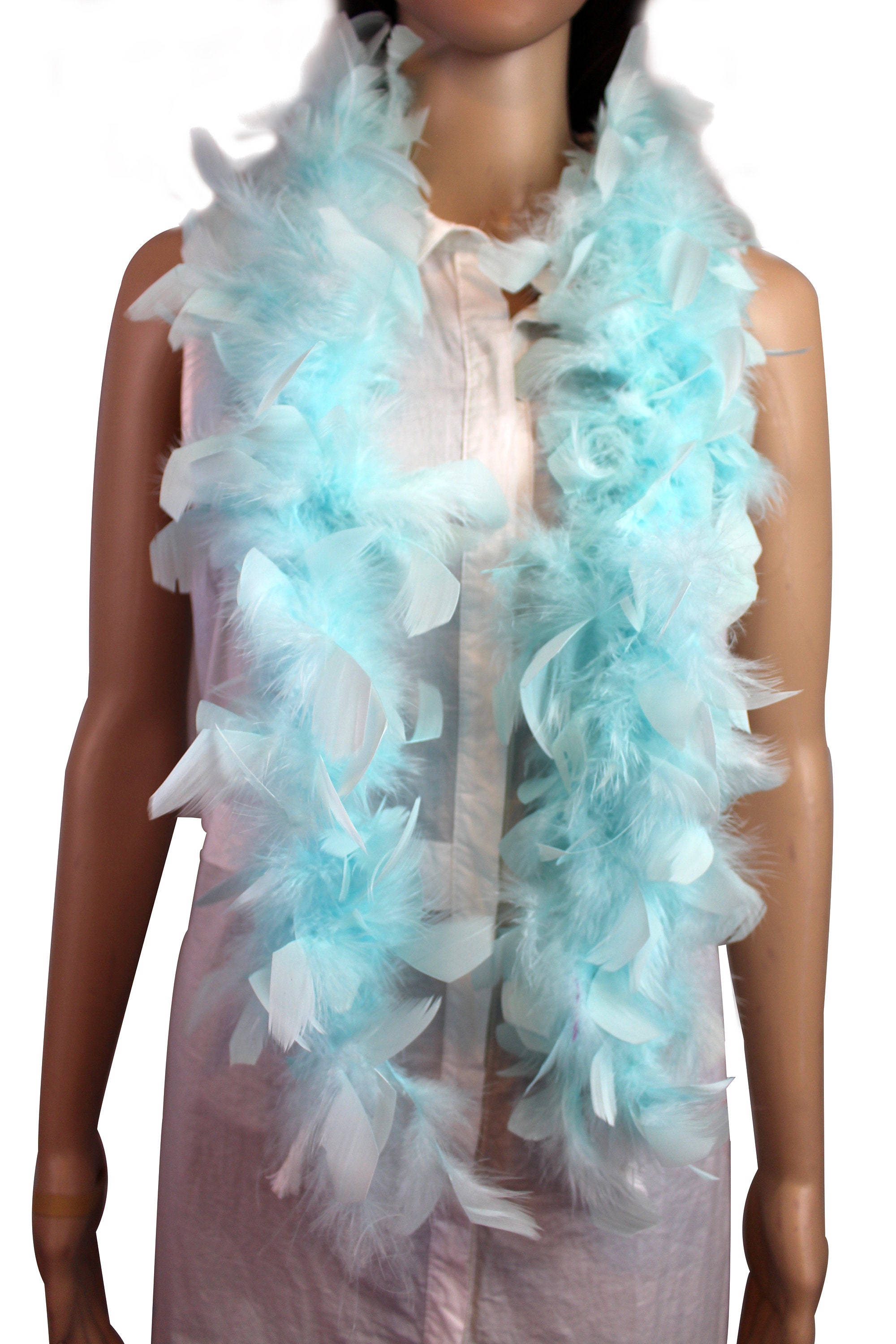 Baby Blue 4 Ply Ostrich Feather Boa Boas Scarf Prom Halloween Costumes  Birthday Gifts Dancing Decorations Cynthia's Feathers SKU: 9P12 