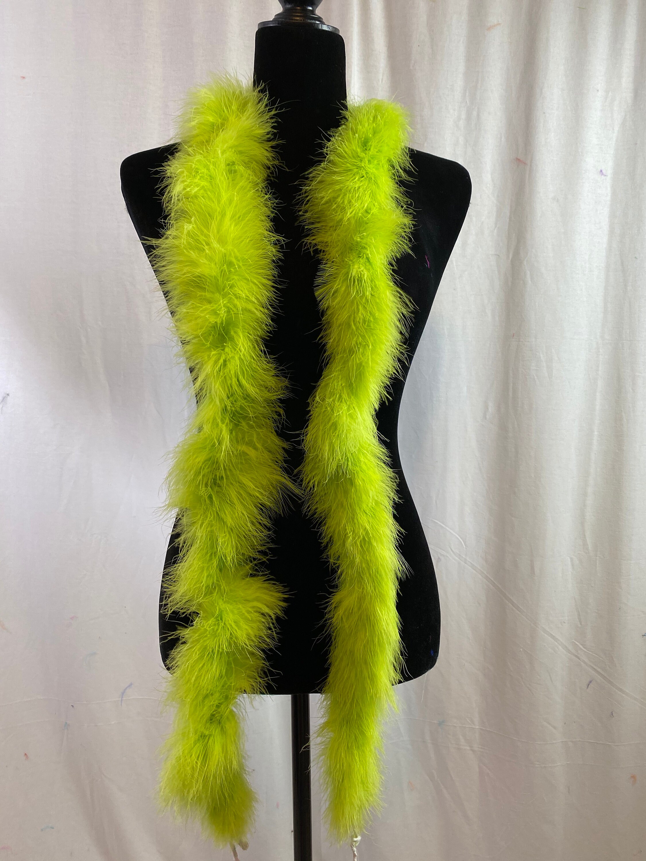 Lime Green 30 Gram Marabou Feather Boa 2 Yardlong Dancing Etsy