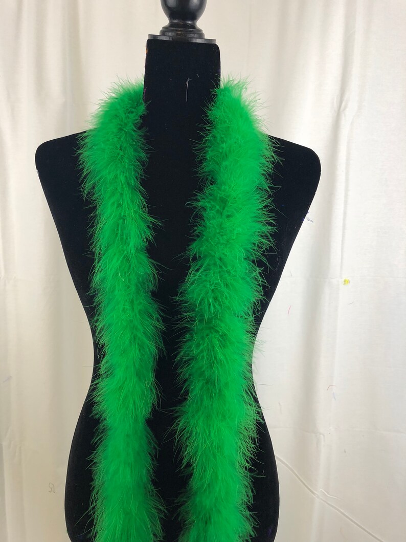 Green Color 22 Gram Marabou Feather Boa 2 Yardlong Dancing Etsy UK