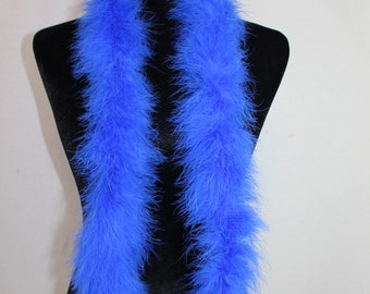 Royal Blue 30 Gram Marabou Feather Boa, 2 Yard-Long Dancing Wedding Crafting Party Dress Up Halloween Costume Decoration