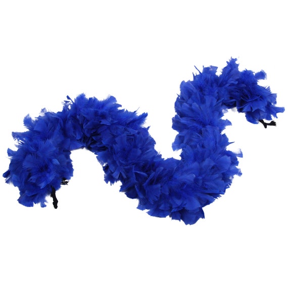 30 Colors Royal Blue Ostrich Feather Boa 12 Ply Thickness for Craft Sewing  Supply 