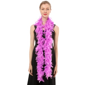 Light Purple 40 Gram Chandelle Feather Boa, 2 Yard Long-Great for Party, Wedding,  Halloween Costume Decoration