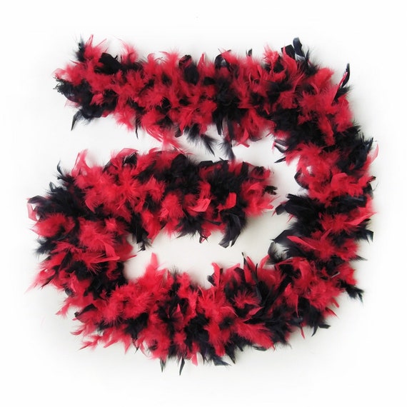 Boa Piume Bianco E Nero Con Occhiali Cuore - Set Feste, Costumi, Matrimoni, Carnevale - Foto 2