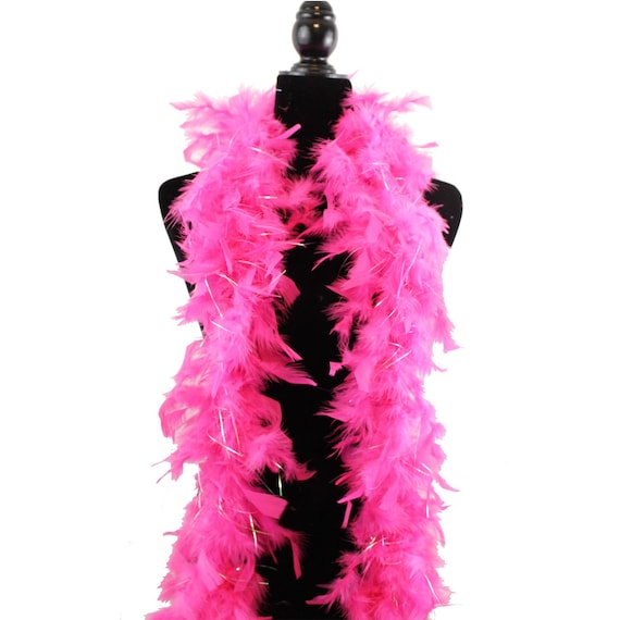Baby Pink 40 Gram Chandelle Feather Boa, 2 Yard Long-Great for Party,  Wedding, Halloween Costume Decoration