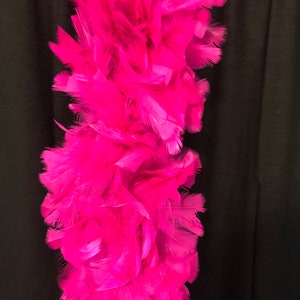Hot Pink 200 Gramm Federboa: 2-Yard-Truthahn-Feder-Kostüm-Accessoire