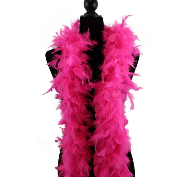 Party//Costume//Halloween HOT PINK 2 Yards NEW 65 Gram CHANDELLE FEATHER BOA
