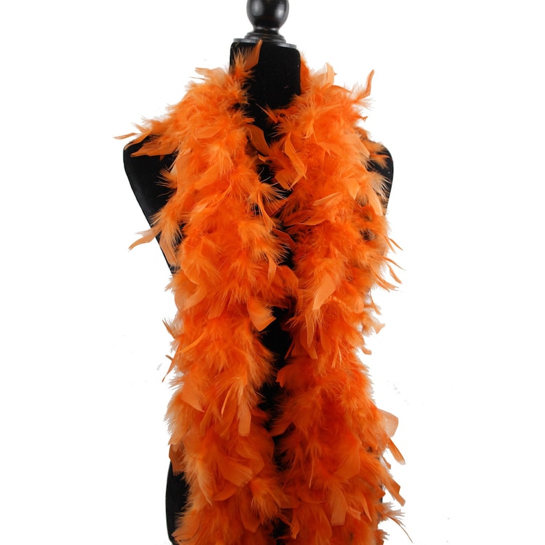 Orange 40 Gram Chandelle Feather Boa 2 Yard Longgreat for Etsy