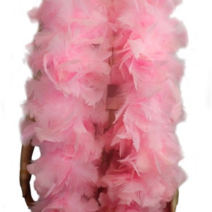 Baby Rosa Truthahn Federboa: 2 Meter, 200 Gramm, Partykostüm