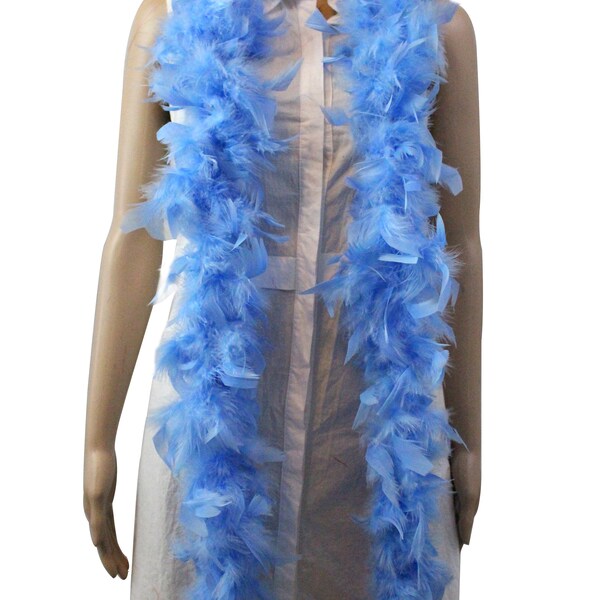 Baby Blue 45 Gram Feather Boa, 2 Yard Long-Great for Party, Wedding,  Halloween Costume Decoration