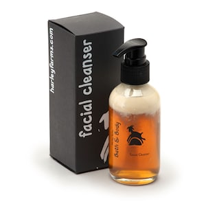 Facial cleanser, with Goat milk, Rosewater and Honey, gentle deep clean facial routine