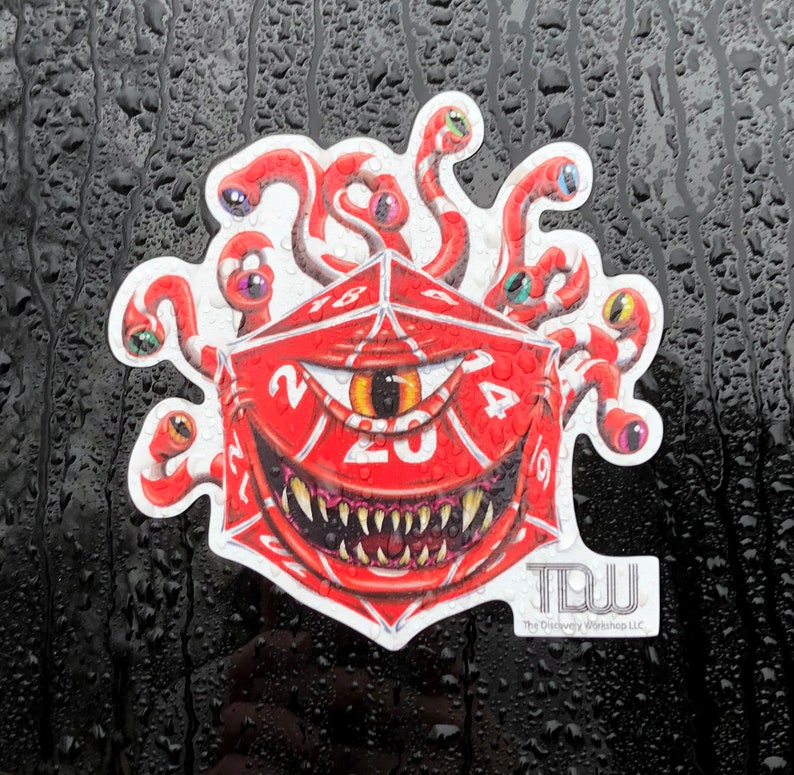 D20 Beholder Die Cut Vinyl Stickers