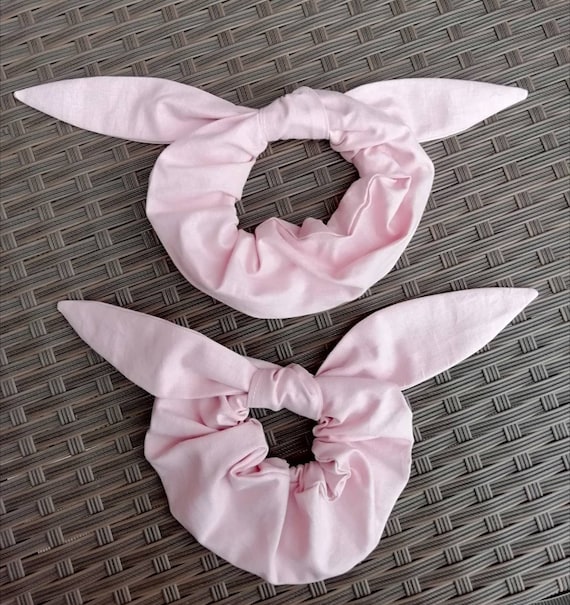 Chouchou Light Pink Knot Adult Child Etsy