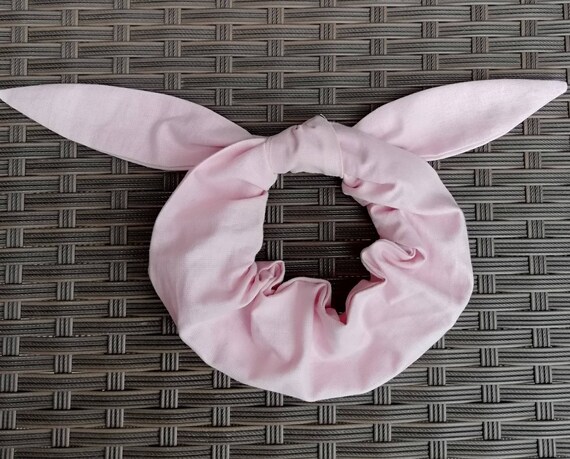 Chouchou Light Pink Knot Adult Child Etsy