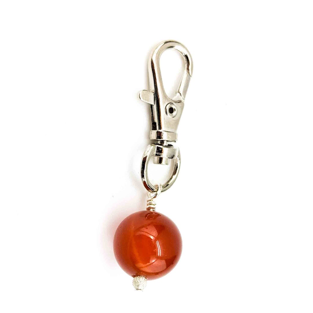 Gemstone Carnelian Pet Dog Collar Charm Healing Charm Pet Etsy UK