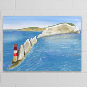 Nadeln Illustration (Isle of Wight) (A5, A4, A3 Druck)