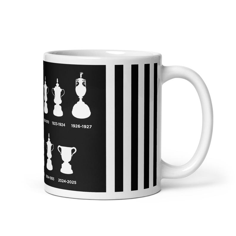 Newcastle United Football Club Trophies White glossy mug
