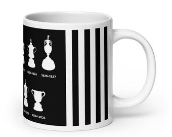 Newcastle United Football Club Trophies Weiß glänzende Tasse