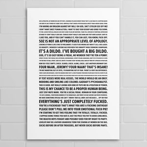 Mark Quotes | Peep Show (A5, A4, A3 poster or print)