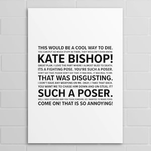 Yelena Quotes (A5, A4, A3 poster or print)