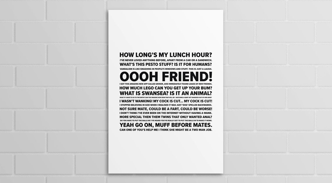 Ohhh Neil Inbetweeners Neil Quotes inbetweeners A5 A4 A3 Poster or Print - Etsy