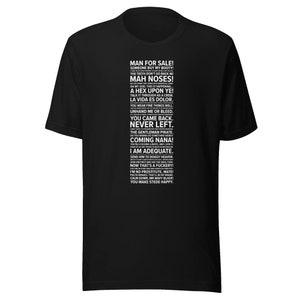 Our Flag Means Death Quotes Unisex t-shirt