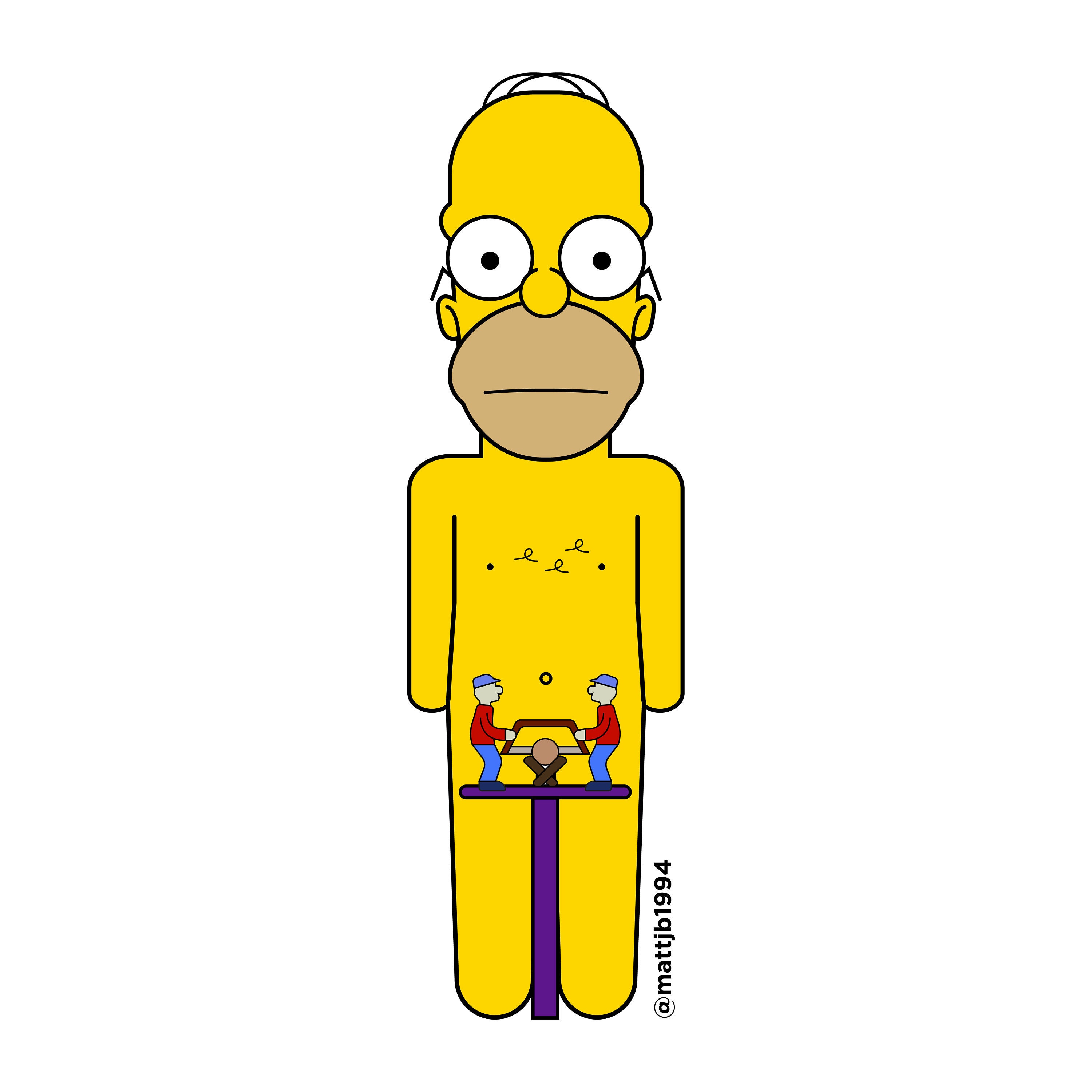 Homer simpson nude