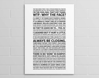 Phil Dunphy Quotes (A5, A4, A3 poster or print)