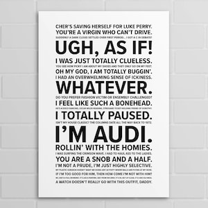 Clueless Quotes (A5, A4, A3 poster or print)