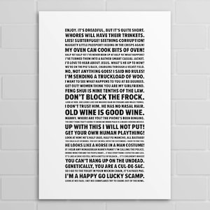 Bernhard Schwarz Zitate (A5, A4, A3 Poster oder Druck)