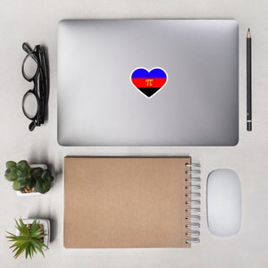 Poly Flag Heart | LGBTQ+ | Bubble-free stickers
