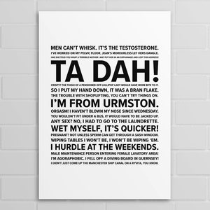 Dinnerladies Quotes (A5, A4, A3 poster or print)