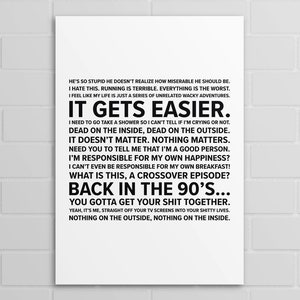 Bojack Zitate (A5, A4, A3 Poster oder Druck)