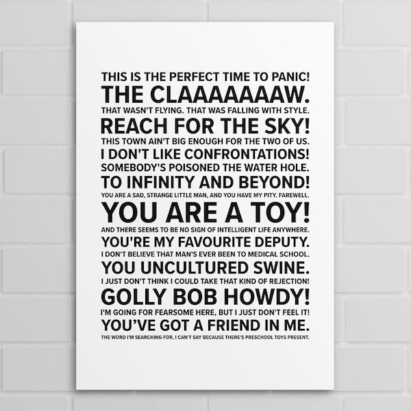 Toy Story Quote - Etsy