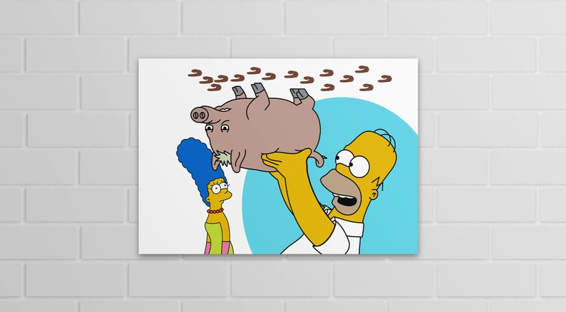 Spider Pig Simpsons Movie A5, A4, A3 poster or print image 1