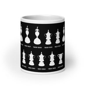 Newcastle United Football Club Trophies White glossy mug