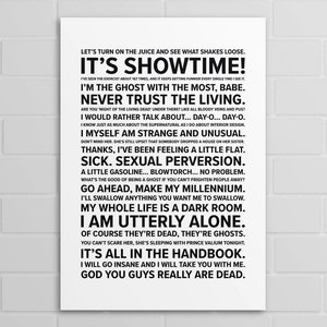 Beetlejuice Quotes (A5, A4, A3 poster or print)